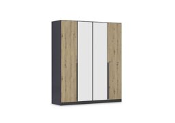 Rauch - Leon 181cm 4 Door Hinged Décor Wardrobe with Mirror Doors