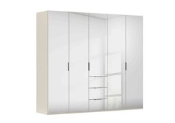 Rauch - Formes 5 Door Bifold Combi Mirror Wardrobe