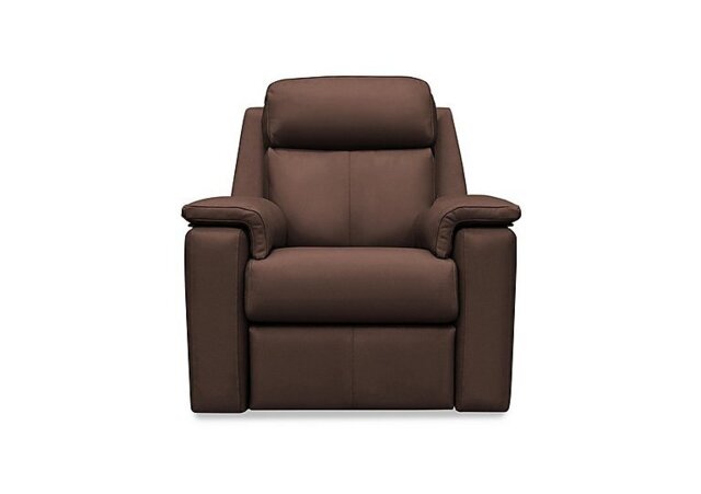G Plan - Thornbury Leather Chair - Capri Oak