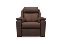 G Plan - Thornbury Leather Chair - Capri Oak