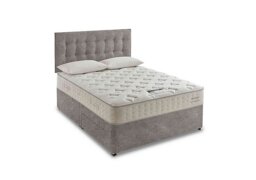 Silentnight - Revitalise Refresh 800 Divan Set - King Size - Tweed Woven Pebble