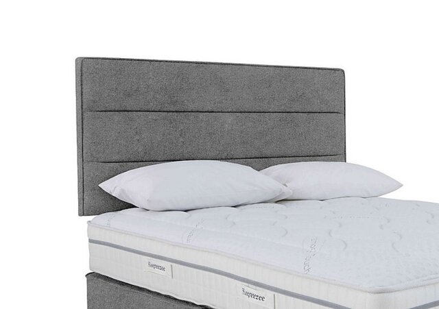 Sleepeezee - Jack Strutted Headboard - King Size - Queens Ash Grey