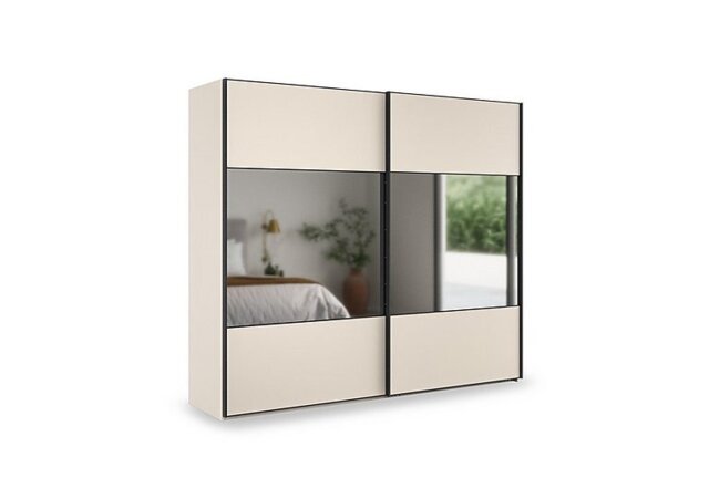 Wiemann - Tullio 250cm 2 Door Sliding Wardrobe with Mirrors - Champagne