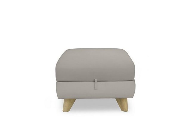 World of Leather - Malmo NC Leather Storage Footstool - Feather