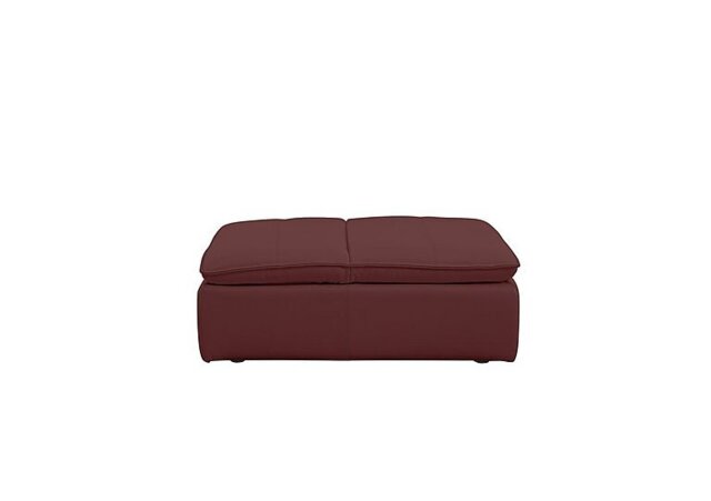 World of Leather - Starlight Express Leather Chair Footstool - BV Deep Red