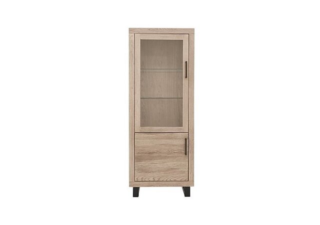 Bodahl - Terra Small Left Hand Facing Display Cabinet - Vintage Grey