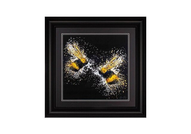 Bee Love Black Framed Art