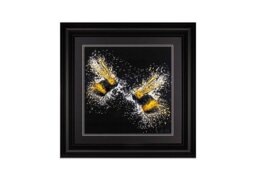 Bee Love Black Framed Art