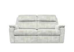 G Plan - Thornbury 3 Seater Fabric Sofa with Manual Recliner - Lydia Blush