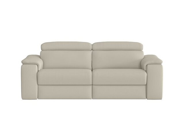 Nicoletti - Davide 3 Seater Leather Power Recliner Sofa - Torello Ice