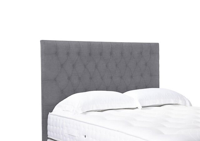 Artisan Collection Orton High Floor Standing Headboard - Super King - Aston Steel