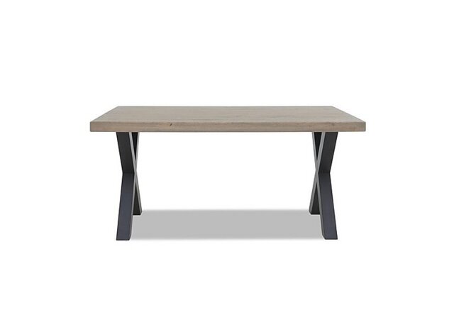 Bodahl - Terra Compact Straight Edge Dining Table with X Shaped Legs - 140-cm - Vintage Grey