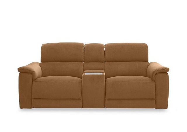 Genius Fabric 2 Seater Power Recliner Media Sofa with Power Headrest, Power Lumbar and Heated Seats - Sofas and Armchairs - In Time for Christmas