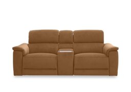 Genius Fabric 2 Seater Power Recliner Media Sofa with Power Headrest, Power Lumbar and Heated Seats