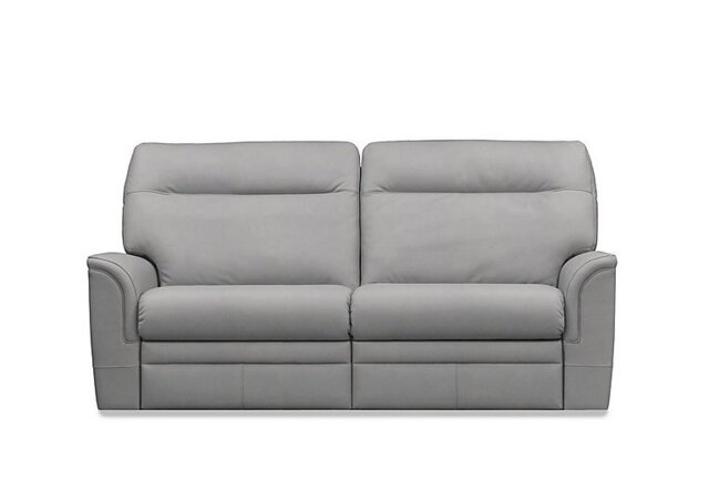 Parker Knoll - Hudson 23 Large 2 Seater Leather Sofa - Roma Steel