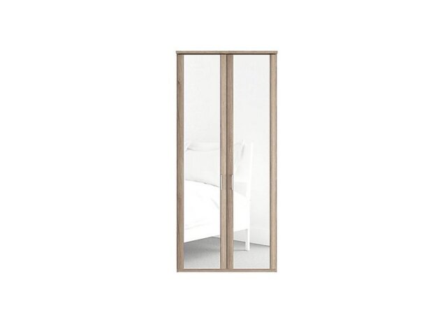Wiemann - Oxford 2 Door Hinged Wardrobe with Mirrors - Holm Oak