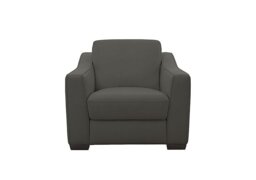 World of Leather - Optimus NC Leather Armchair - Charcoal Grey