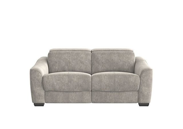 Xavier 2 Seater Fabric Sofa with Power Recliner - Grey