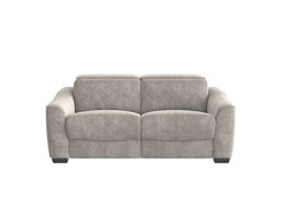 Xavier 2 Seater Fabric Sofa with Power Recliner - Grey