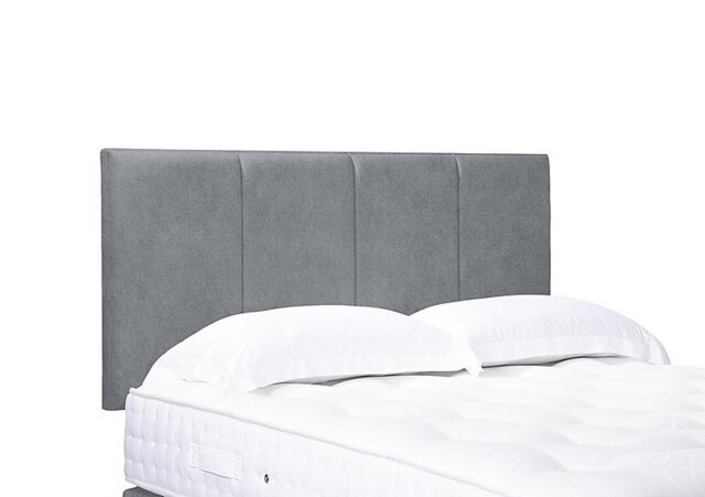Artisan Collection Linear Standard Strutted Headboard - Small Double - Simply Zinc