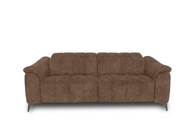 Angelo Fabric 3 Seater Sofa - Classic Brown