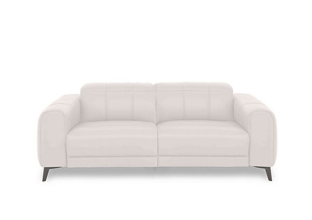 Ezra 3 Seater Leather Sofa - Cotton