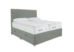 Sleepeezee - Natural Touch 3000 Pillowtop Zip and Link Side Ottoman Divan Set - Tweed Mint