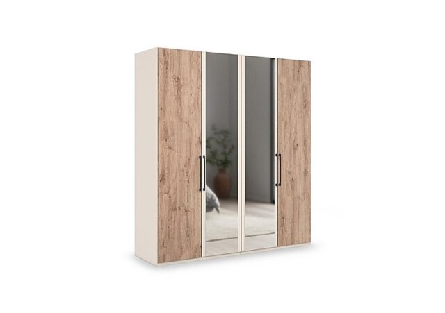 Wiemann - Tullio 200cm 4 Door Hinged Wardrobe with 2 Mirror Doors