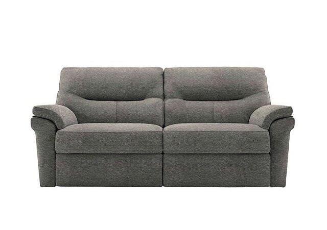 G Plan - Seattle 3 Seater Fabric Power Recliner Sofa with Power Lumbar - Mirage Slate