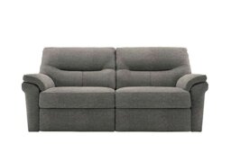 G Plan - Seattle 3 Seater Fabric Power Recliner Sofa with Power Lumbar - Mirage Slate