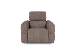 Cube Fabric Power Recliner Chair with Power Headrest - Marble Charcoal Grey