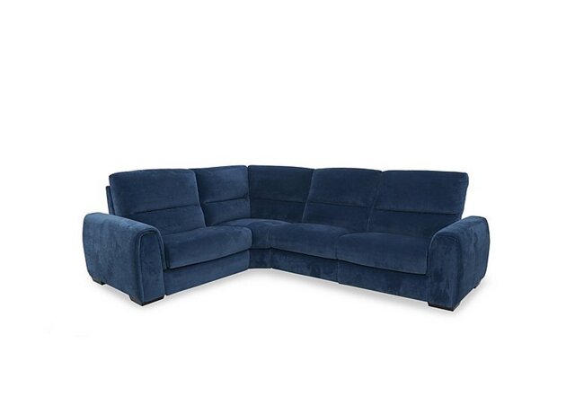 Flex Fabric Small Left Hand Facing Corner Sofa - R330 Steel Blue
