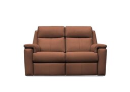 G Plan - Thornbury 2 Seater Leather Power Recliner Sofa - Cambridge Conker