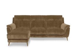 Eclipse Fabric 3 Seater Power Recliner Left Hand Facing Chaise End Sofa with Power Headrests