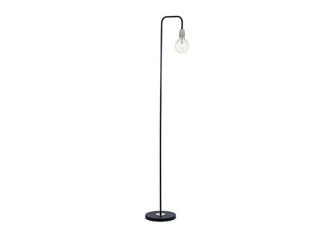 Kiefer Floor Lamp - Black & Antique Brass
