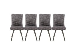 Earth Set of 4 Dining Chairs - Graphite