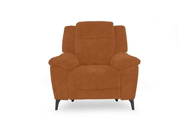 Panache Fabric Chair with Power Recliner - Dexter Pumpkin
