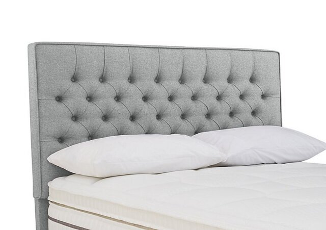 Sleepeezee - Bourbon Floor Standing Headboard - King Size - Weave Taupe