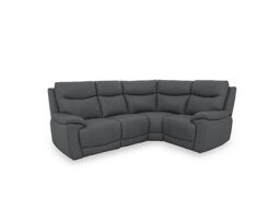 Sloane Leather Small Right Hand Facing Corner Sofa - Granite