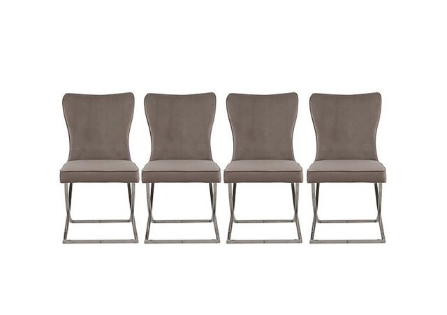 Vanquish Set of 4 Dining Chairs - Taupe