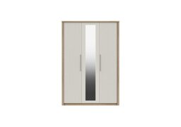 London Bedrooms - Chelsea 3 Door Wardrobe With Mirror Door and Silver Handles