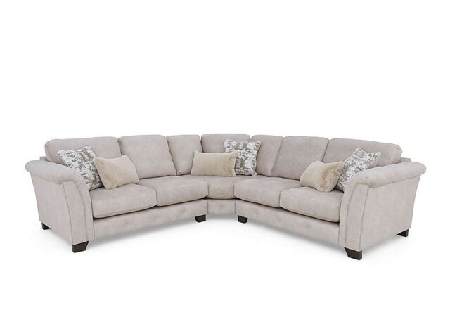 Aura Large Classic Back Corner Sofa - Enzo Cream - Sofas and Armchairs - In Time for Christmas