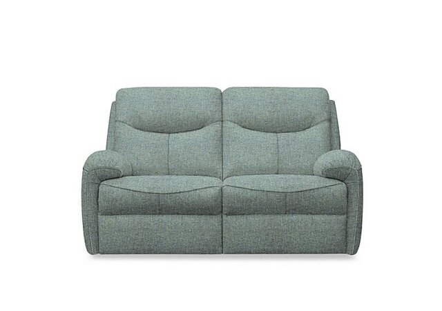 G Plan - Amesbury Fabric 2 Seater Sofa with Manual Recliner - Dapple Kingfisher