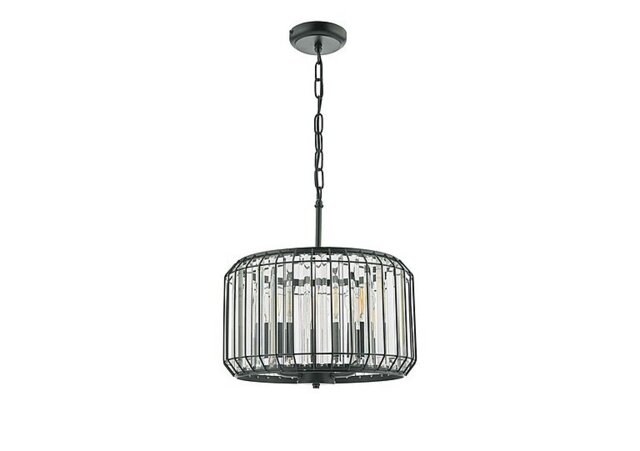 Naeva Satin 3 Light Pendant Black