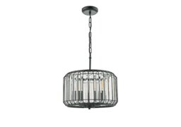 Naeva Satin 3 Light Pendant Black