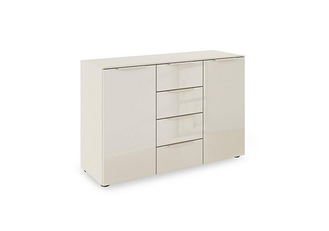 Rauch - Haven 4 Drawer 2 Door Décor Chest with Glass Front