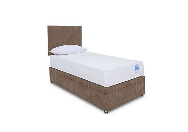 Ergosense Electric End Ottoman Divan Set - Small Single - Lace Caramel
