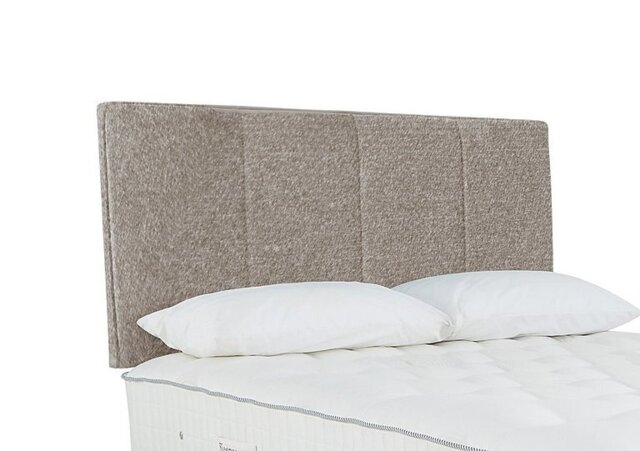 Sleepeezee - Haig Strutted Headboard - Double - Tweed Stone
