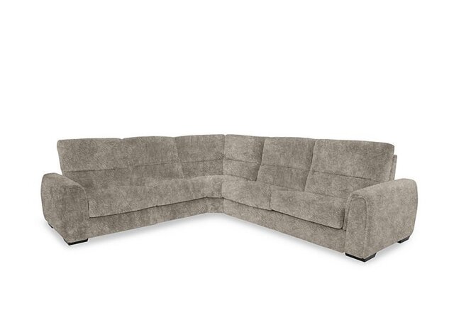 Flex Fabric Large Corner Sofa - Mink - Sofas and Armchairs - In Time for Christmas