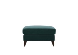 The Lounge Co. - Romilly Fabric Footstool - Evening Teal